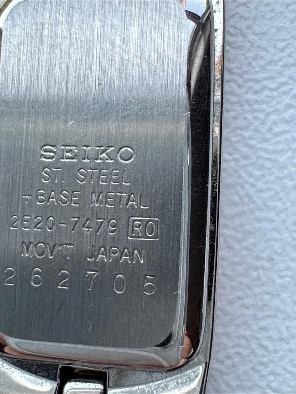 Seiko Two-Tone Gold and Black Rectangular Dress Watch Needs Battery